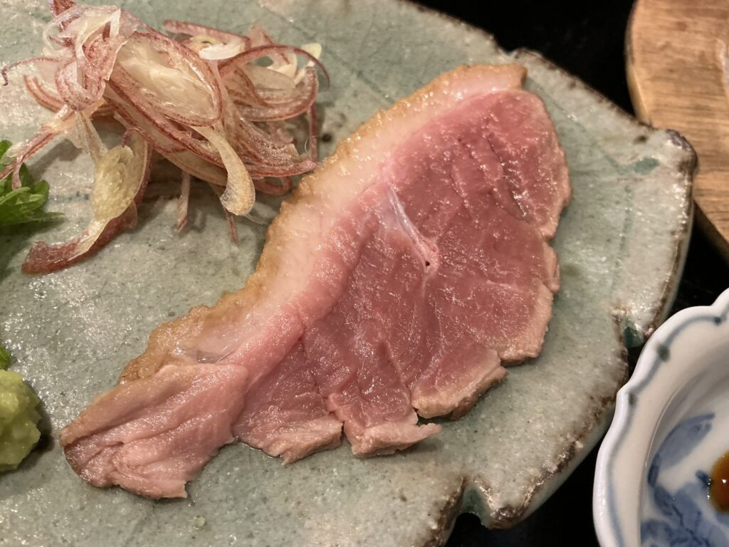 天々蕎々うめ庵の鴨ロース