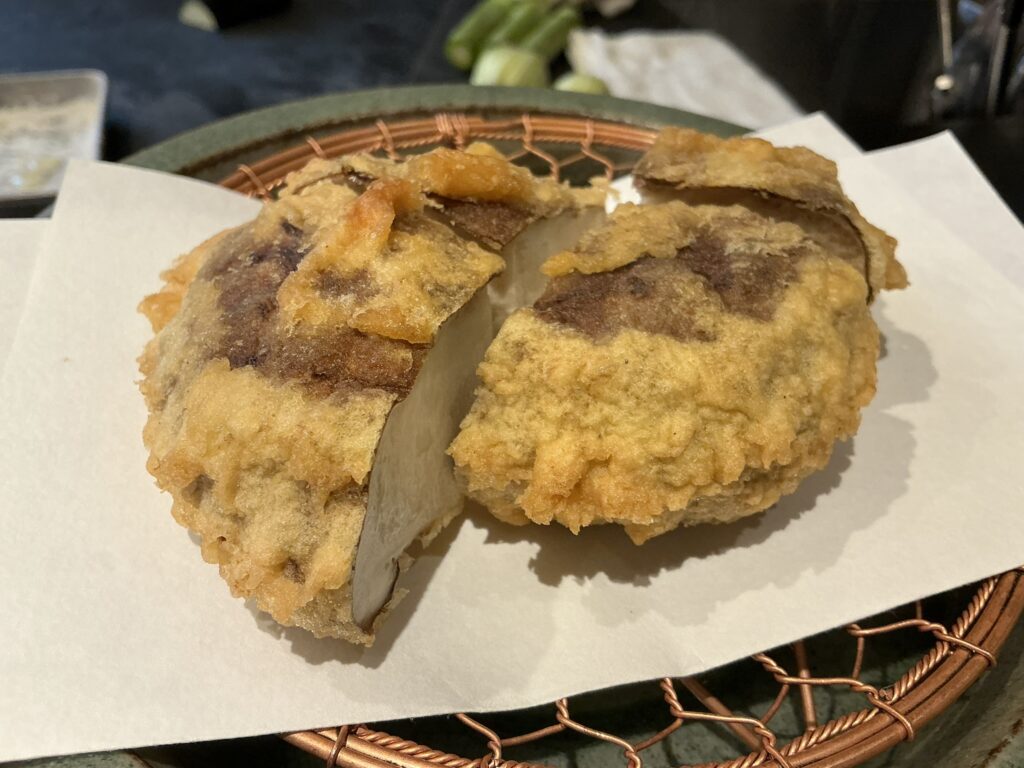 天々蕎々うめ庵のシイタケ