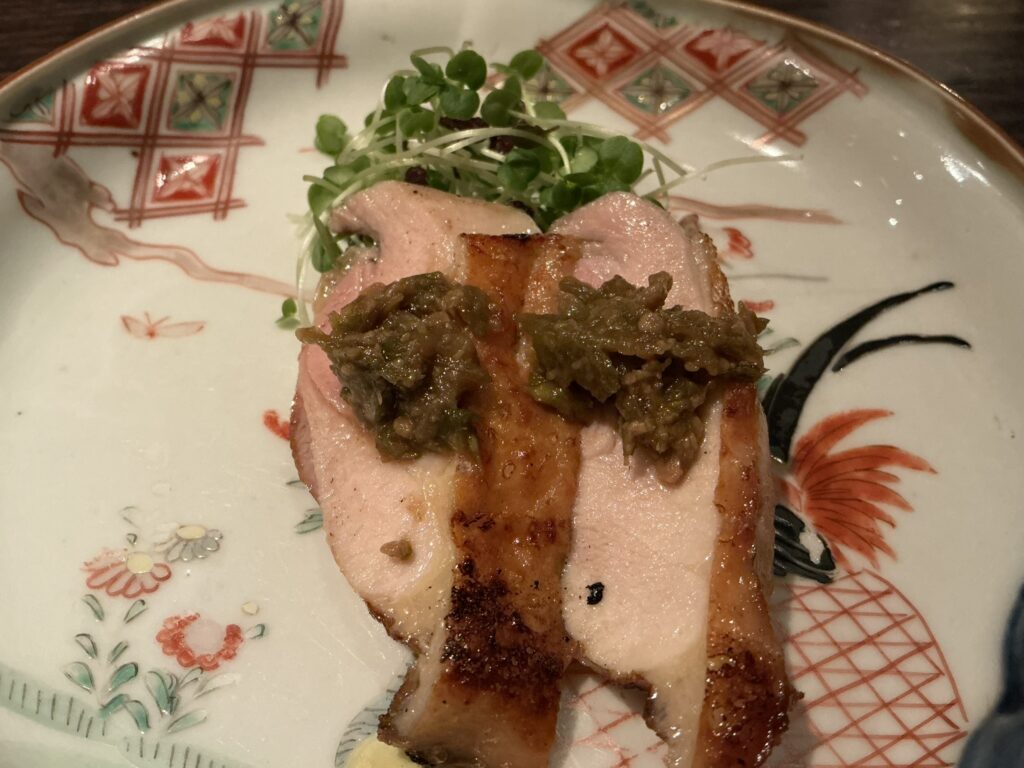 瀬尾の熊野地鶏の炭火焼き