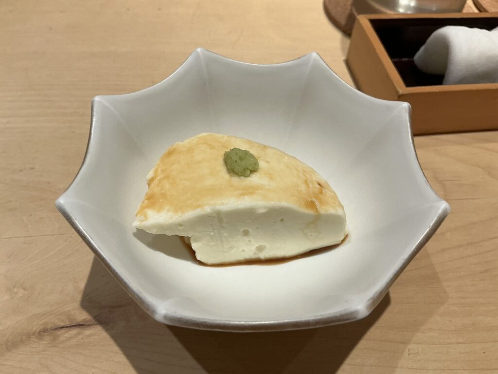 鮨結う紬の峯岡豆腐