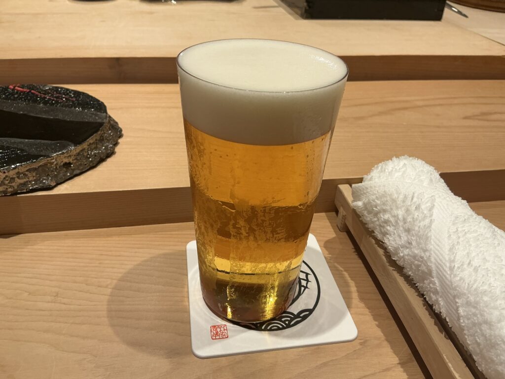 寿司清のビール