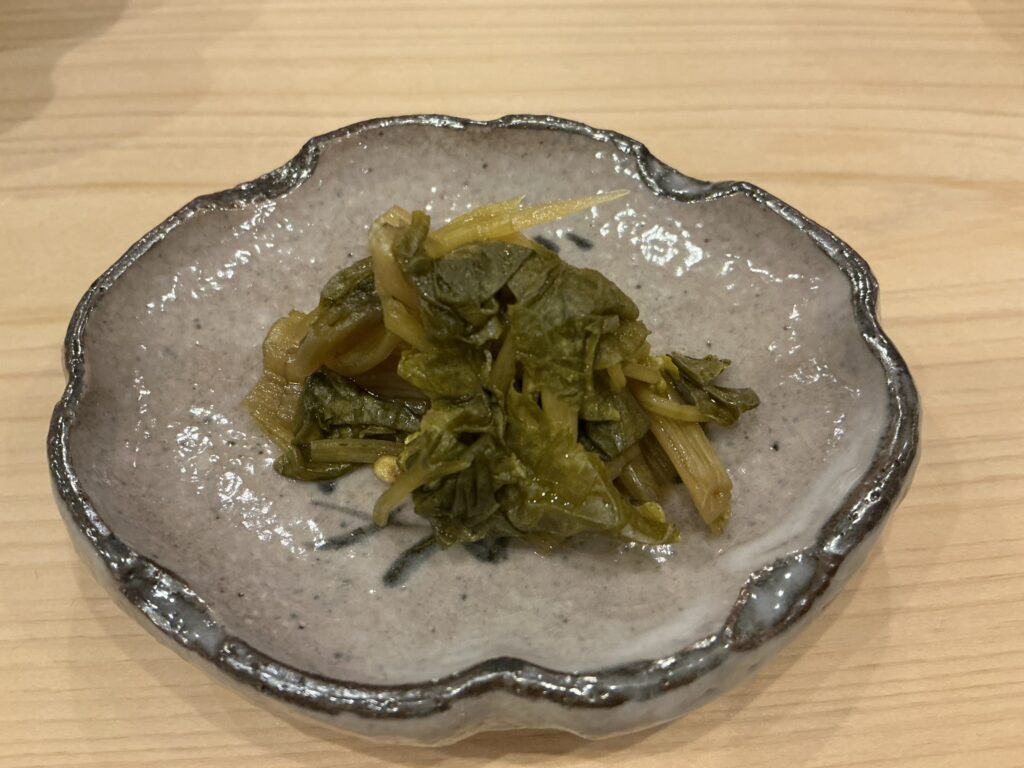 鮨桂太の花ワサビの酢漬け