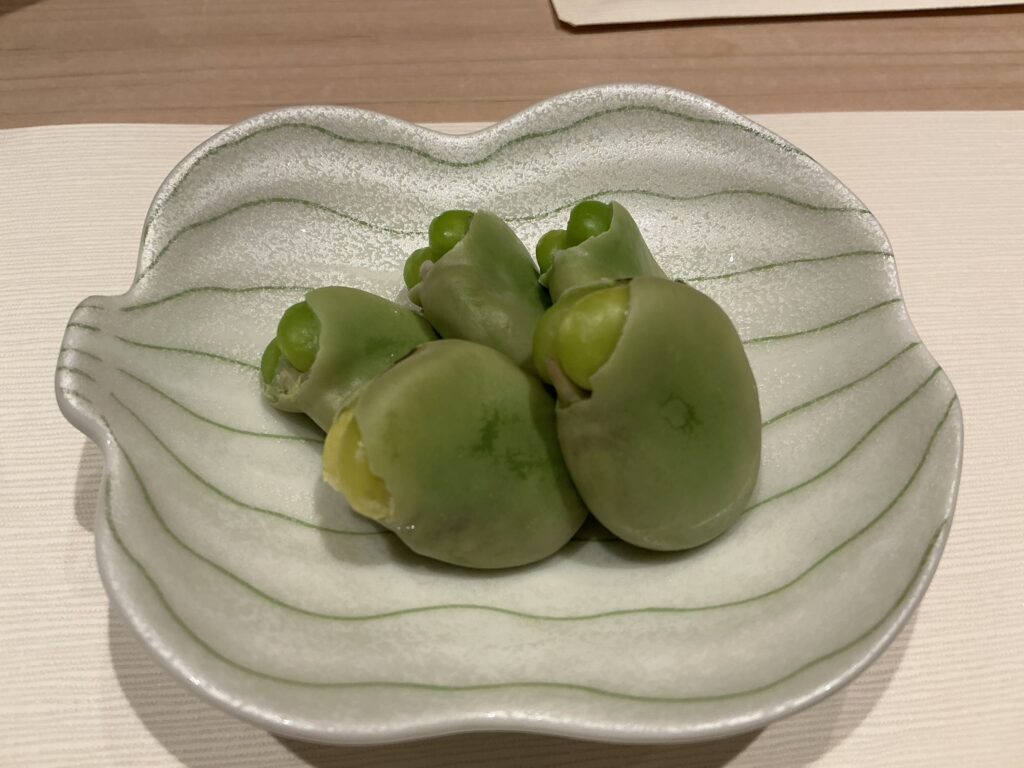 鮨みずかみのそら豆