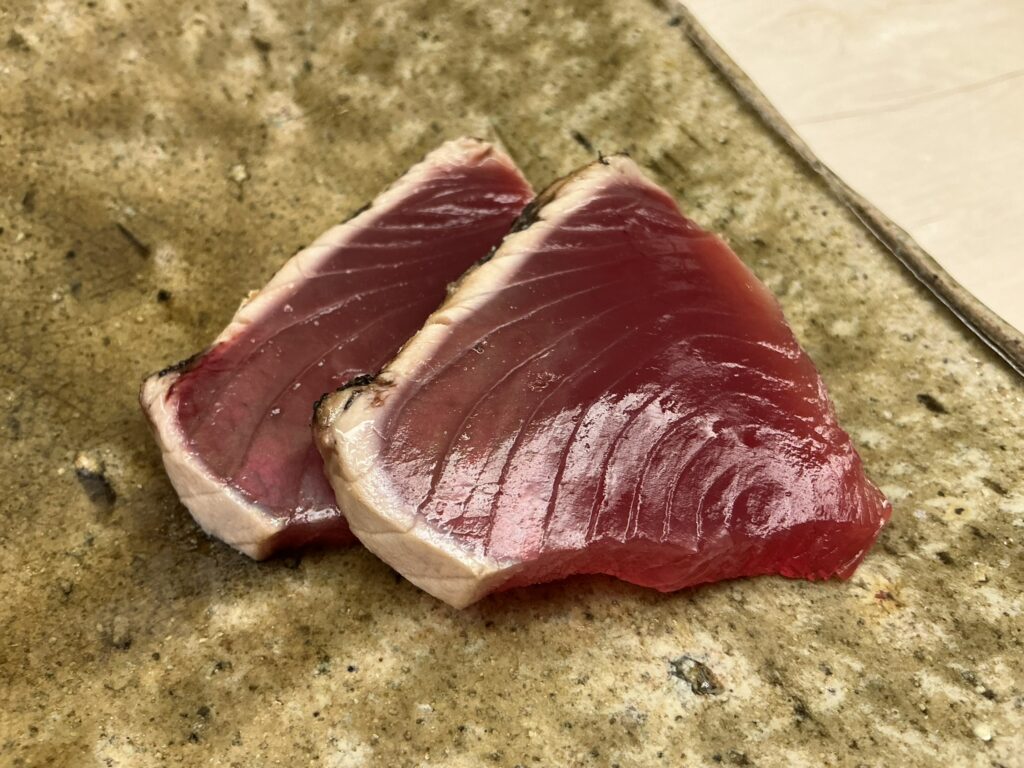 鮨おばなのカツオ