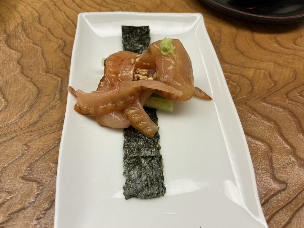 鮨おばなのアカガイ