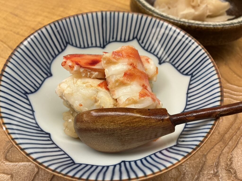鮨おばなのクルマエビ