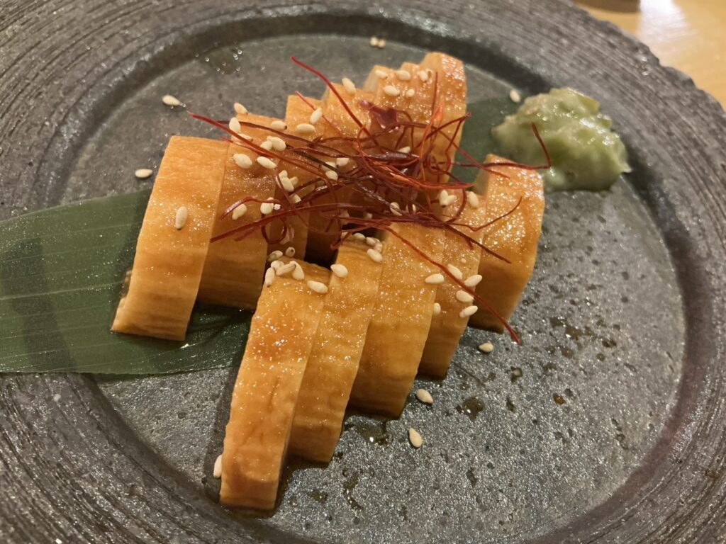 無何有 神鶏の山芋たまり醤油漬け