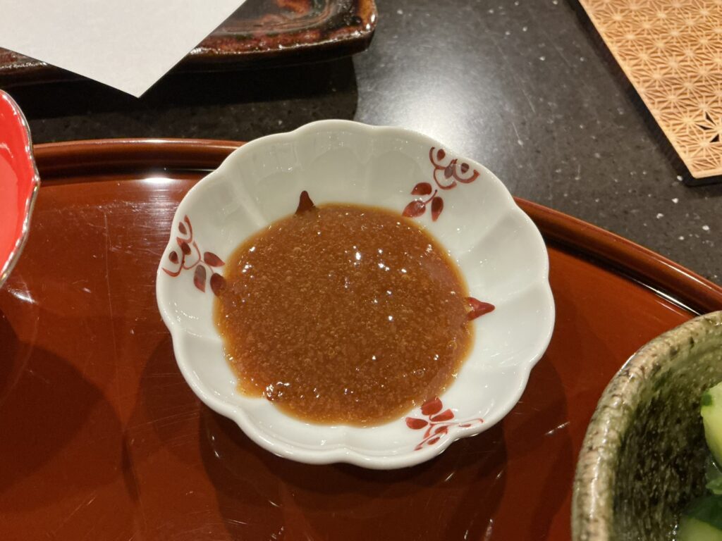 てんぷら拓の梅肉ポン酢