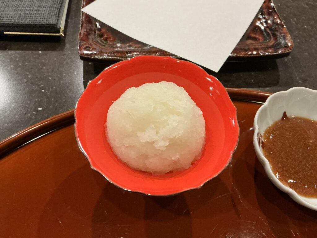 てんぷら拓の大根おろし
