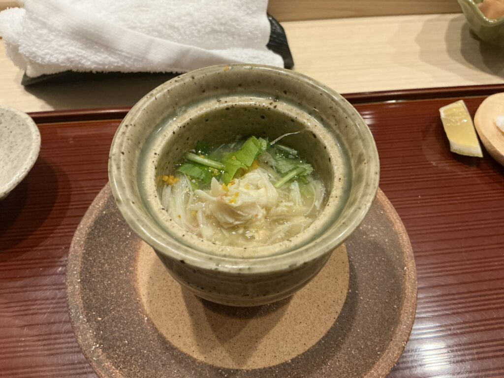 すし処漁美の桃蟹の茶碗蒸し