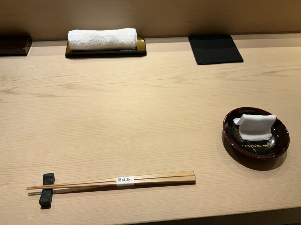 鮨服部のカウンターセット