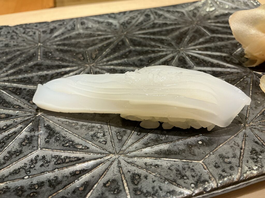 鮨服部のヤリイカ