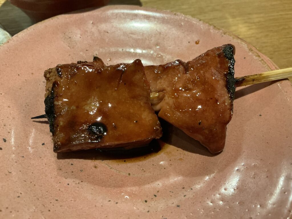 やきとりshiraの白レバー