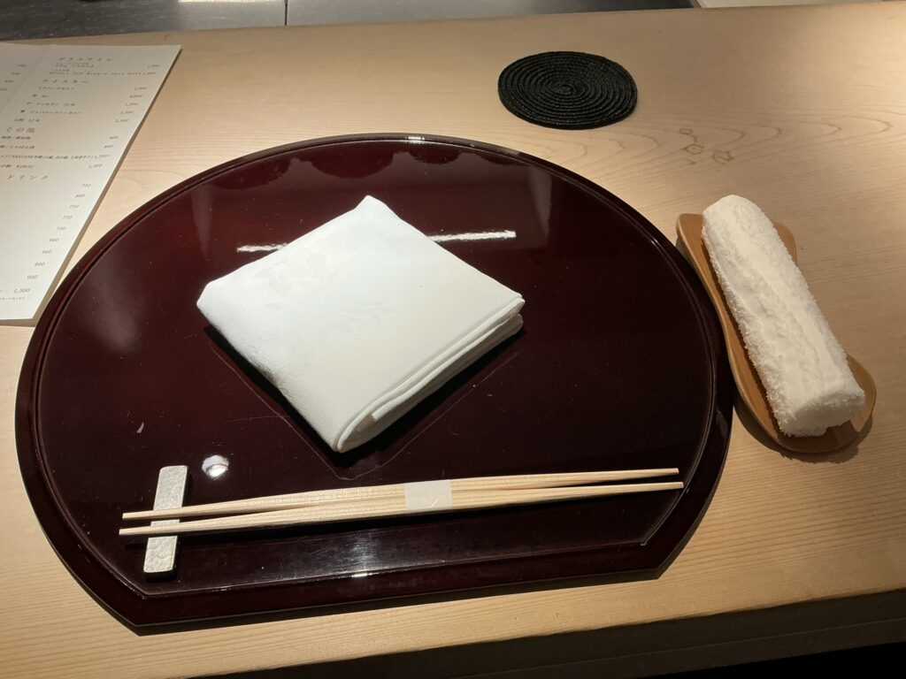 鳥焼き 小花のカウンターセット