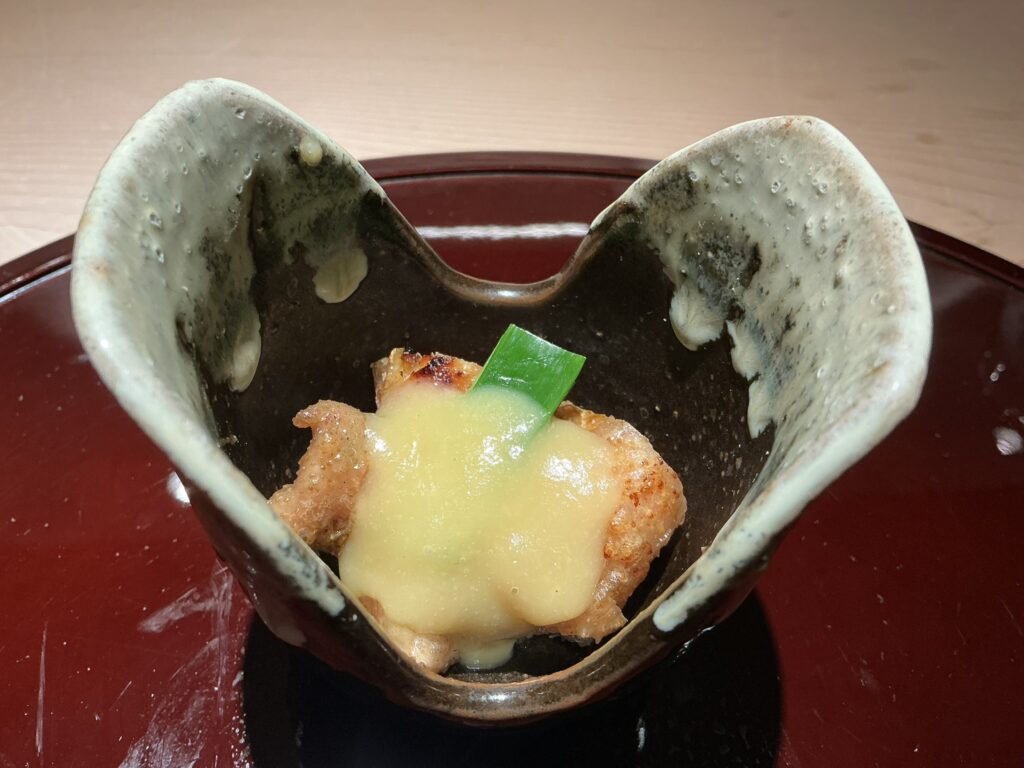 鳥焼き 小花の首皮
