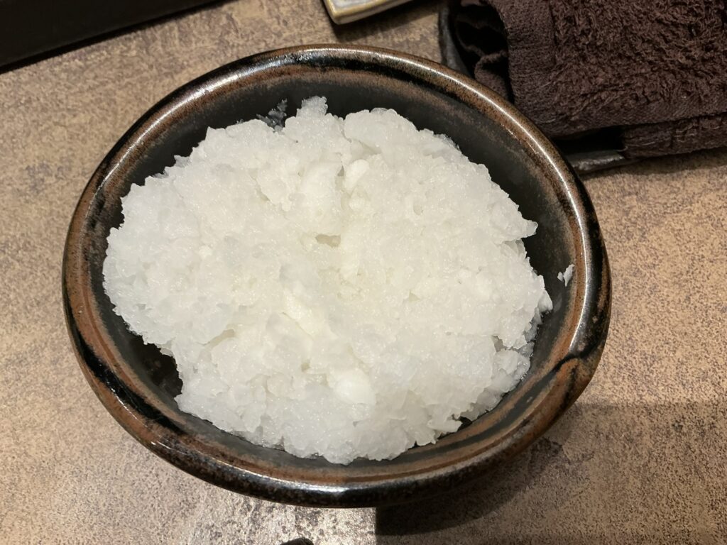 鳥おかの大根おろし