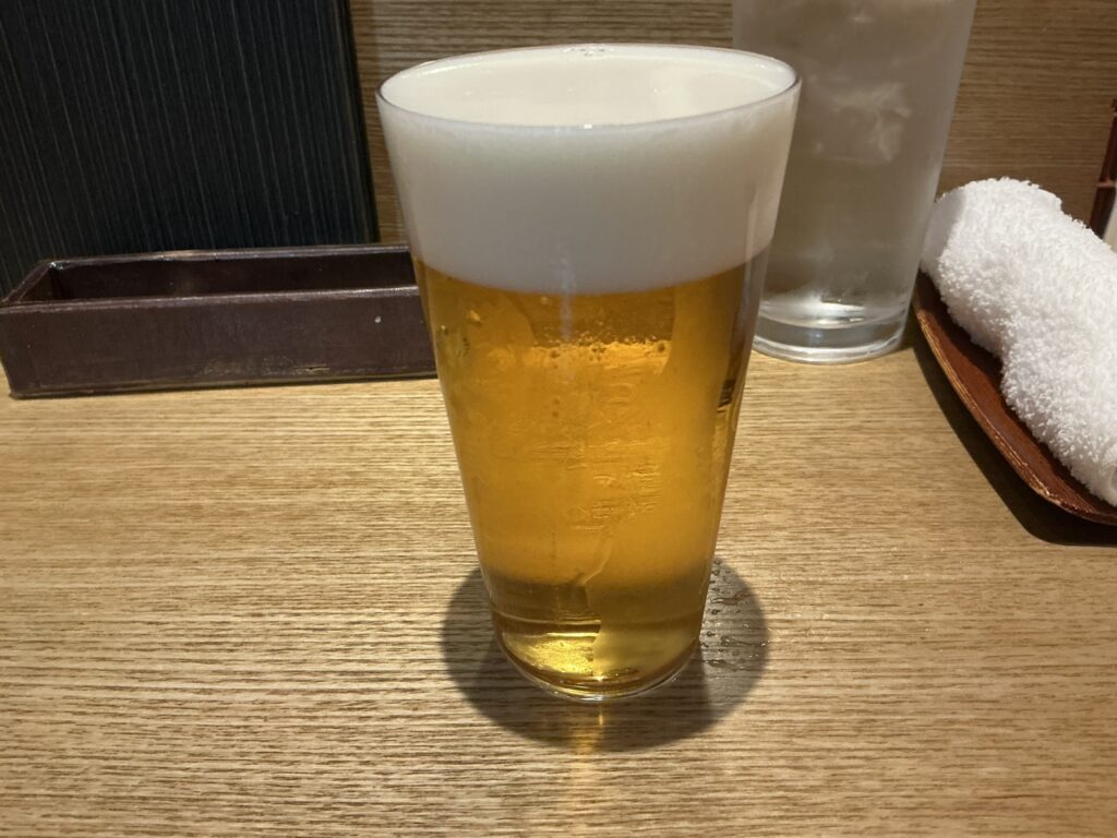 やきとりshiraのビール