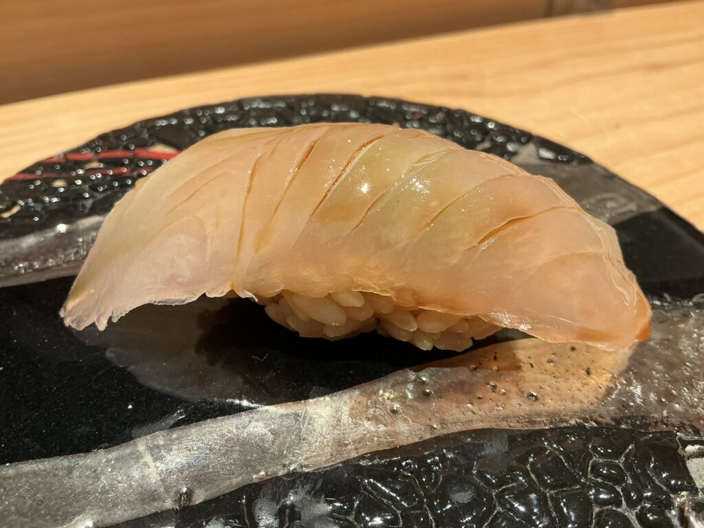 寿司清のシマアジ