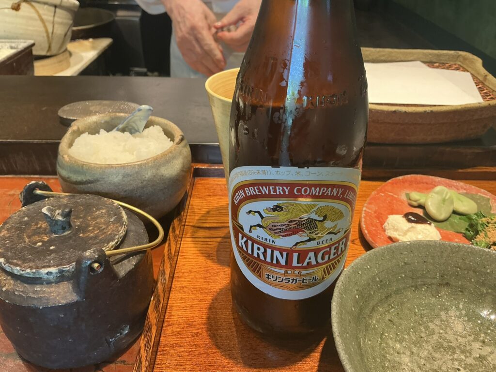 みかわ 是山居のビール