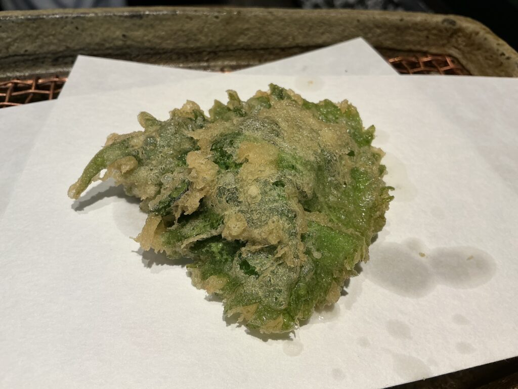 みかわ 是山居のウニの大葉巻き
