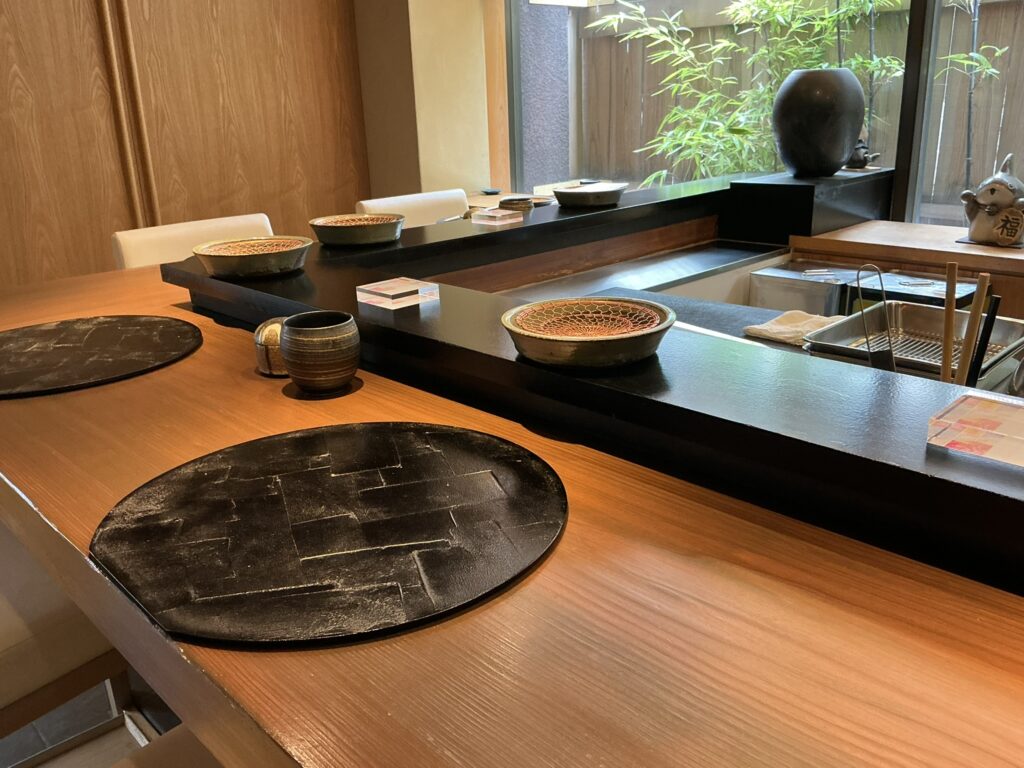 天々蕎々うめ庵の店内