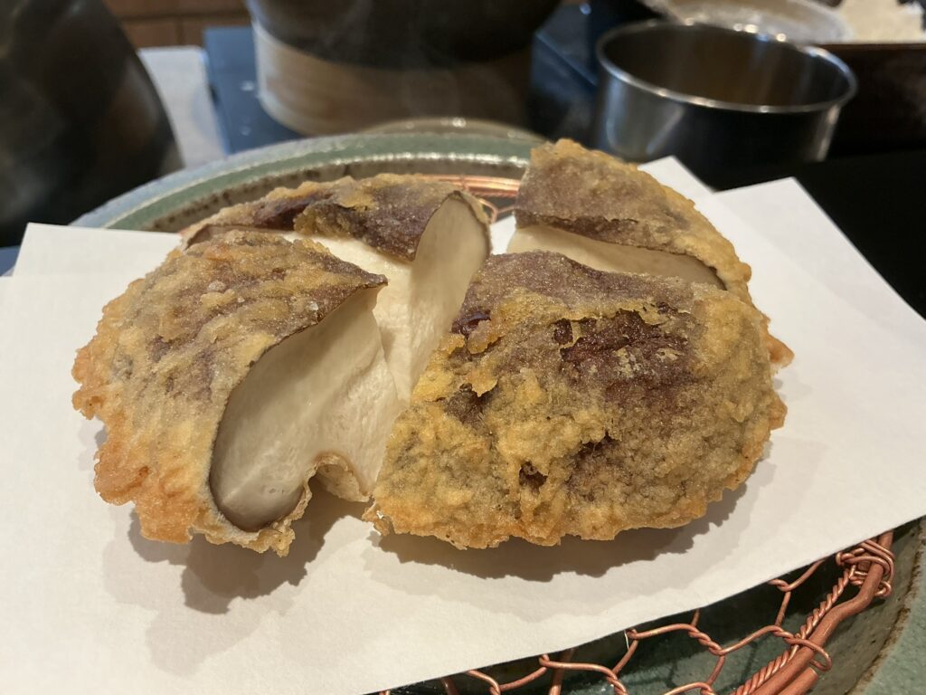 天々蕎々うめ庵のシイタケ