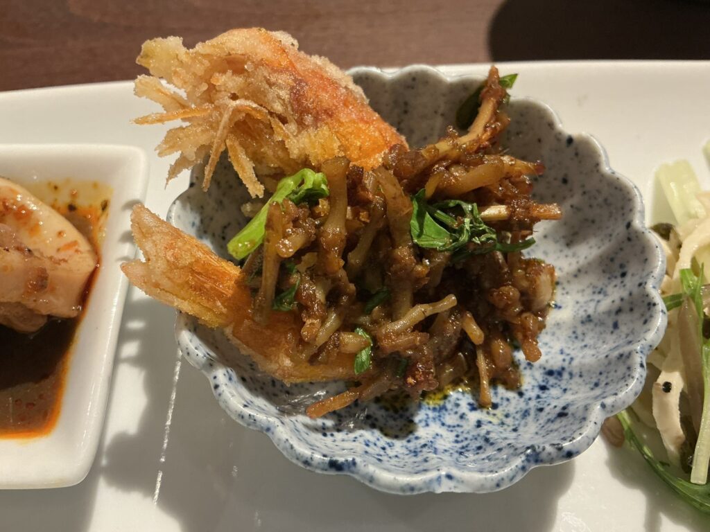 マツシマのエビの揚げ物