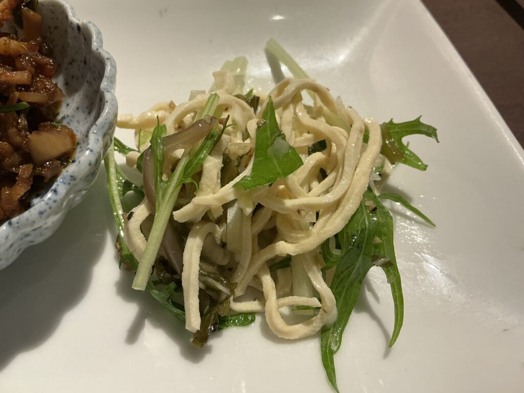 マツシマの干し豆腐の和物