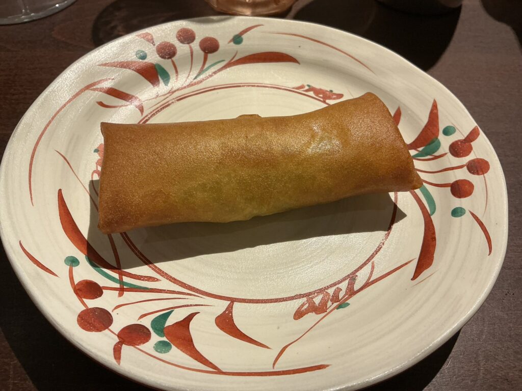 マツシマの空豆と苦瓜の春巻き