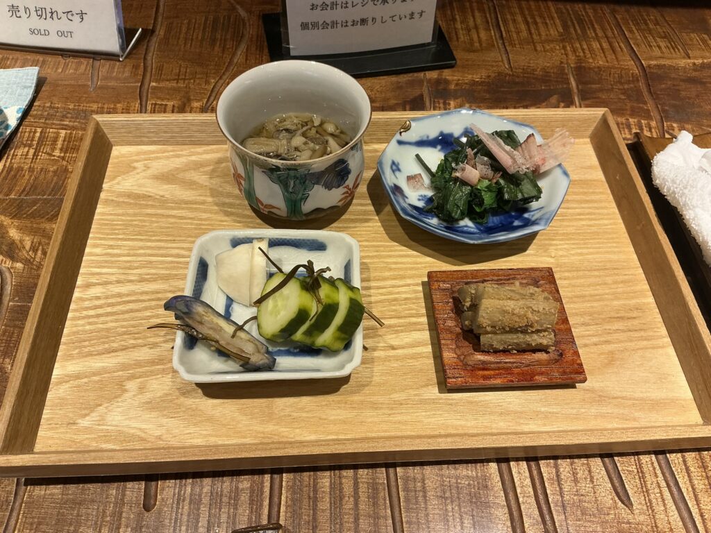 じゆうさんのお通し