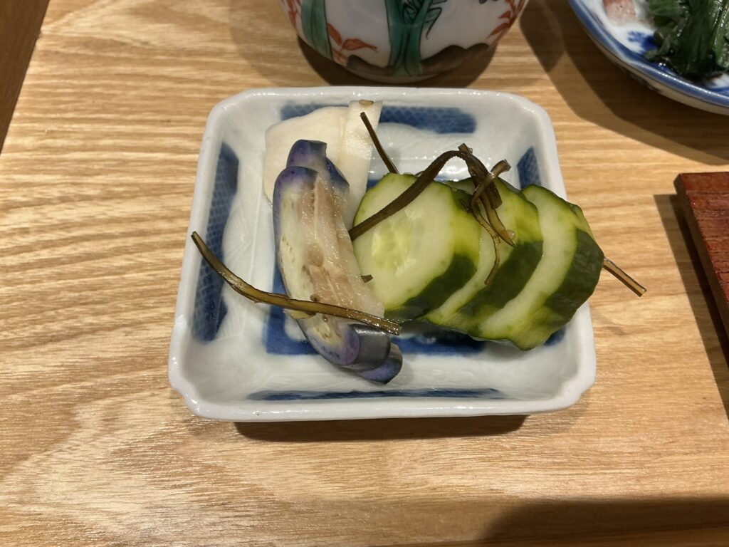 じゆうさんの糠漬け