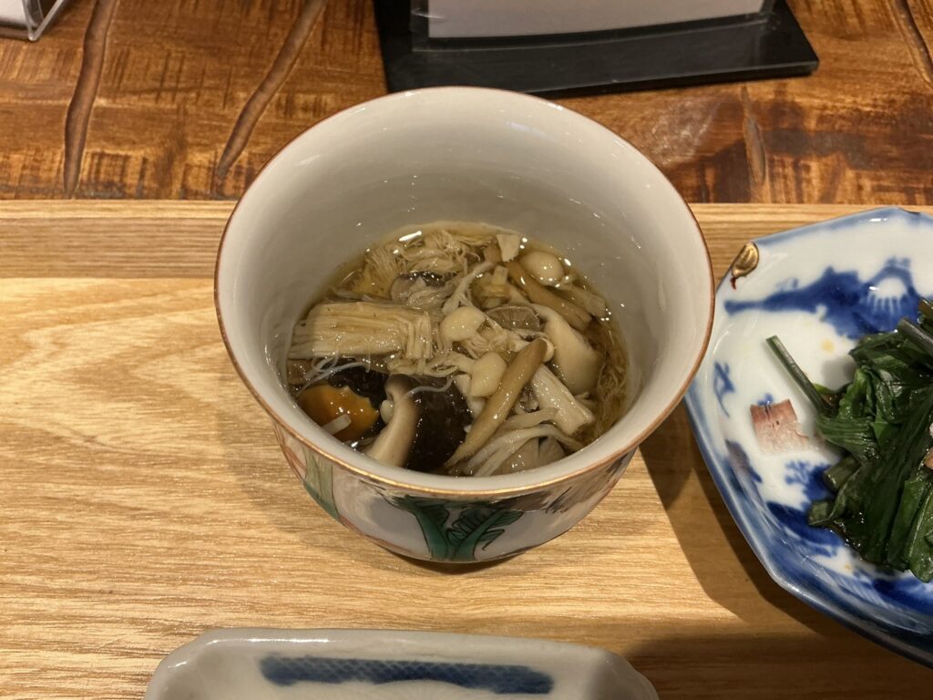 じゆうさんのキノコのお浸し