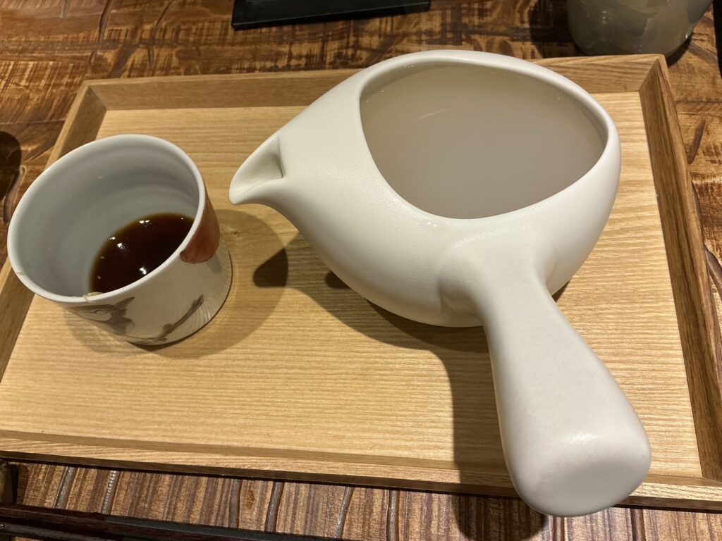 じゆうさんの蕎麦湯
