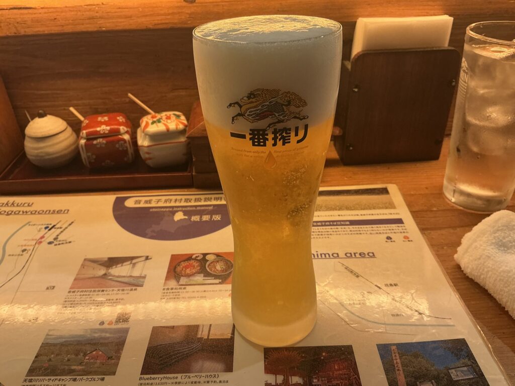 音威子府TOKYOの生ビール