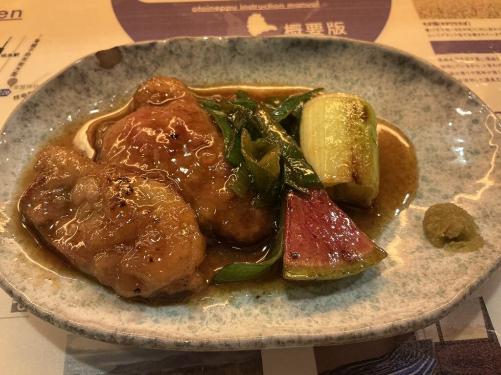 音威子府TOKYOの鴨ねぎ焼き