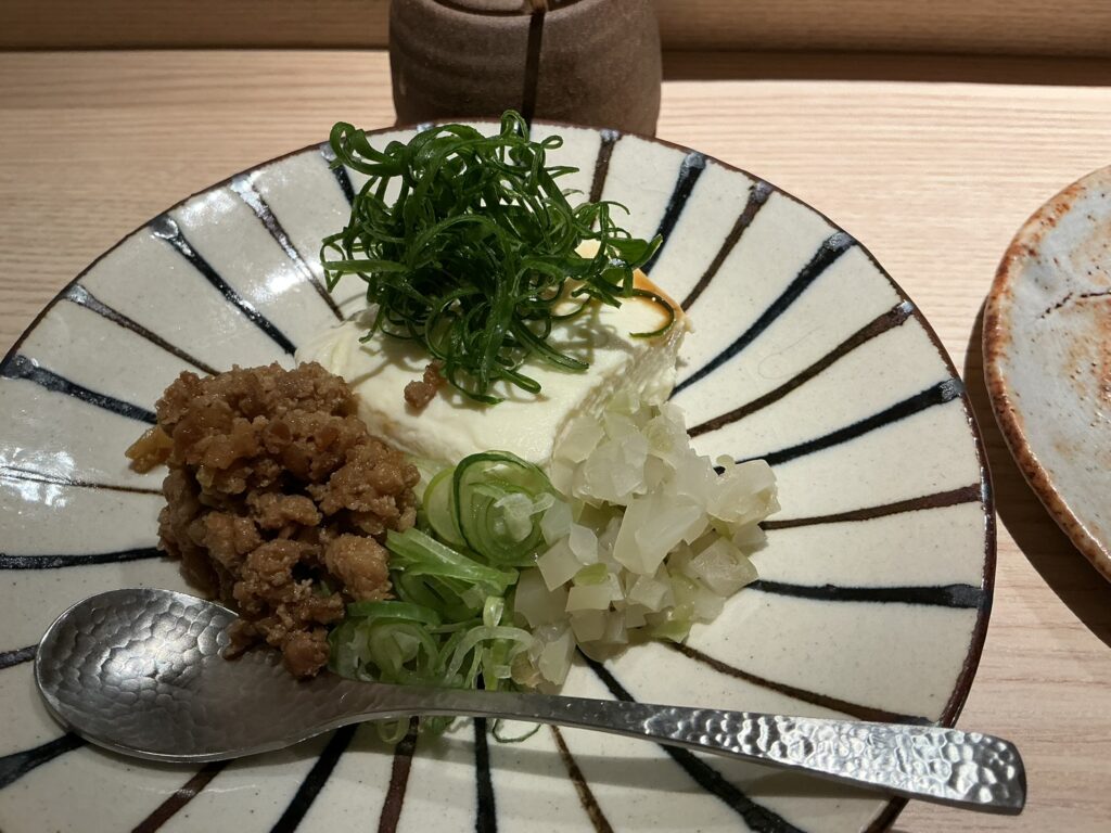 酒亭湯澤の豆腐