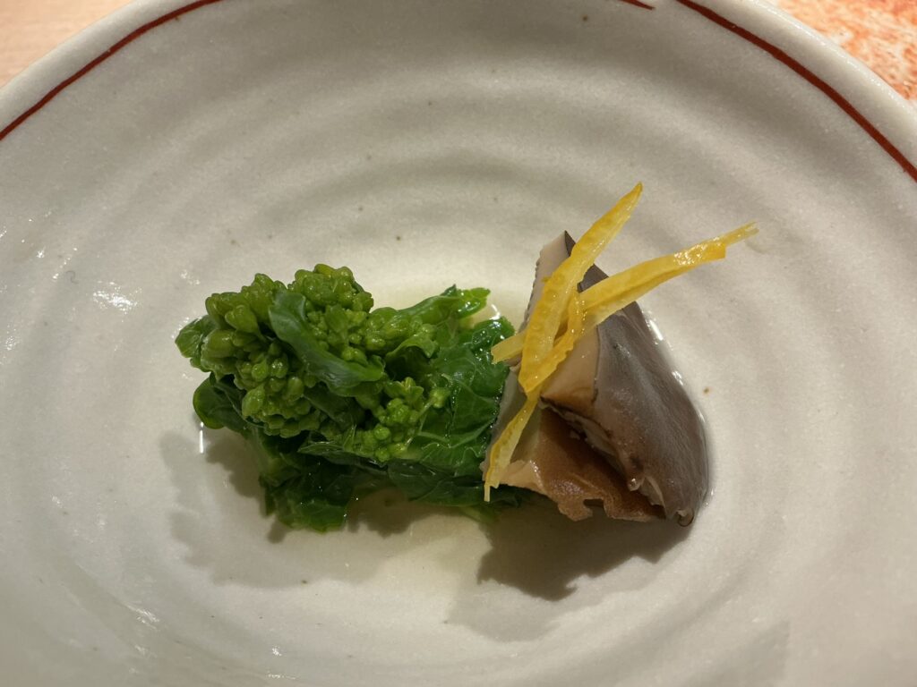 酒亭湯澤のお浸し