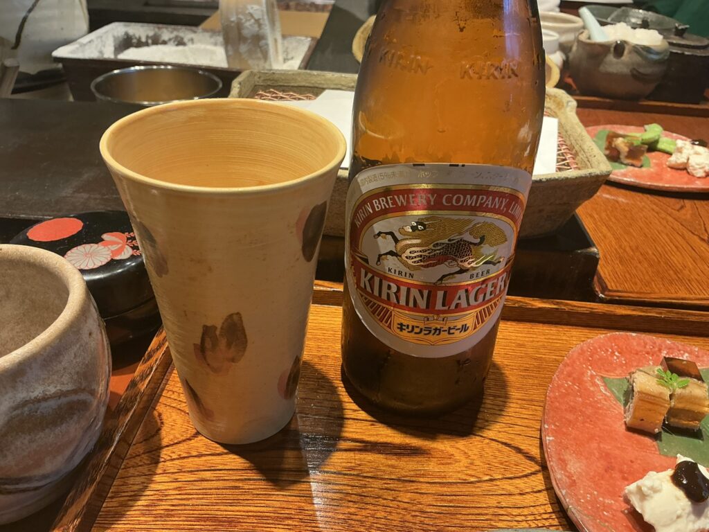 みかわ 是山居のビール