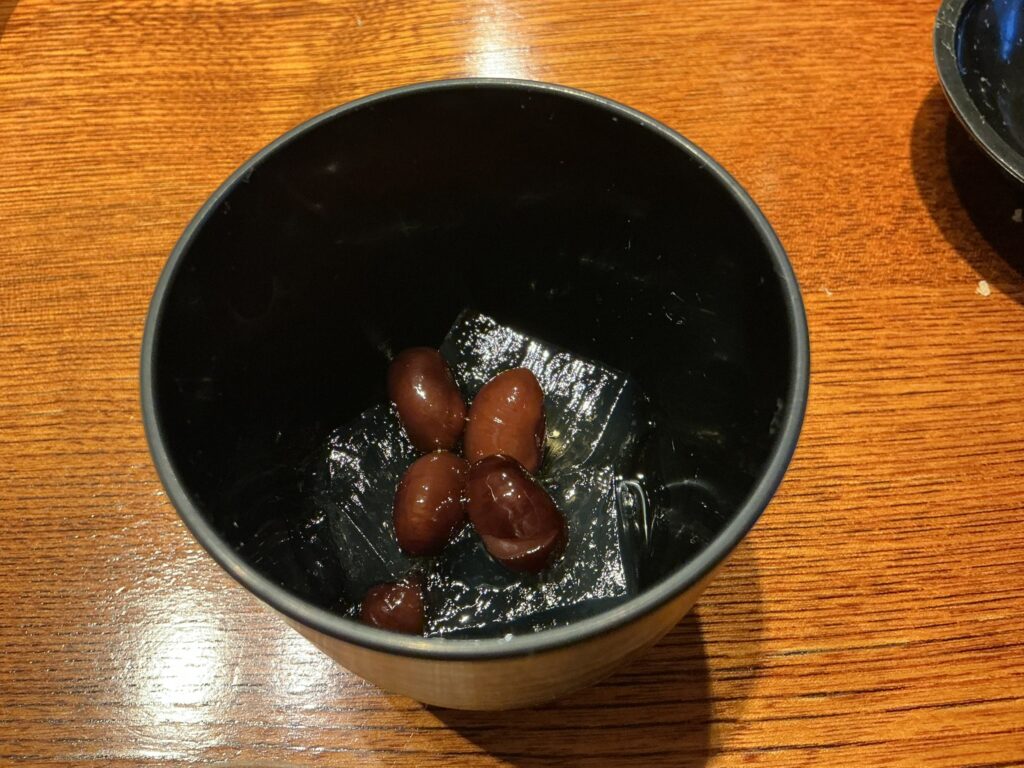 みかわ 是山居の黒豆のゼリー