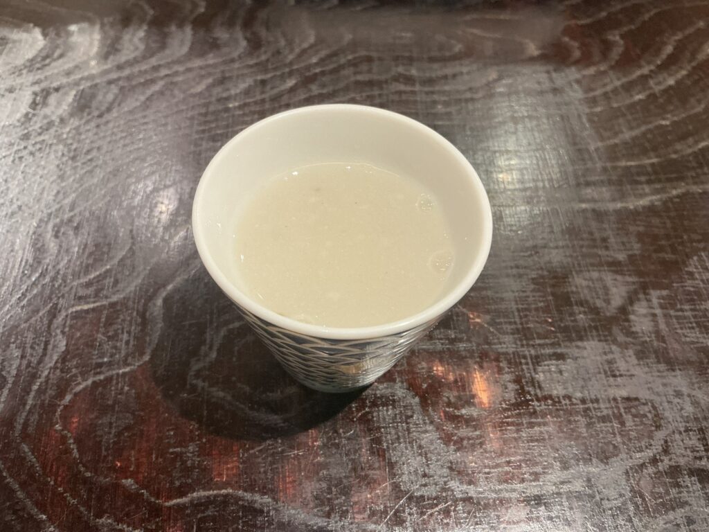 汐見の蕎麦湯
