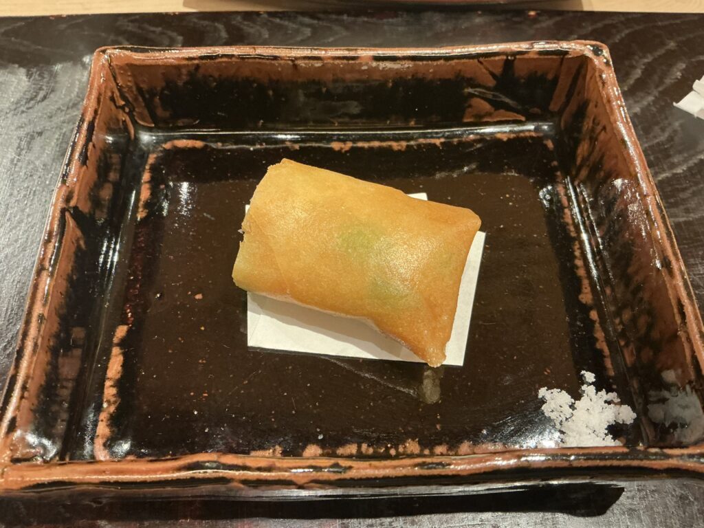 汐見の天使の海老と枝豆の春巻き