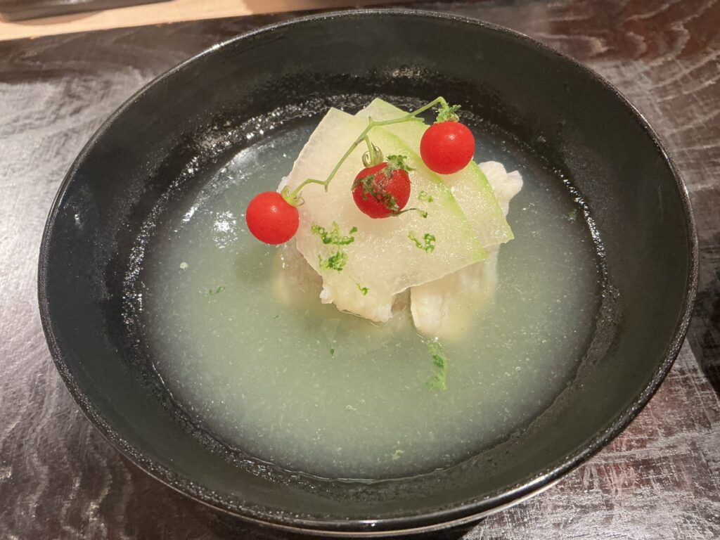 汐見のそばがきのお椀