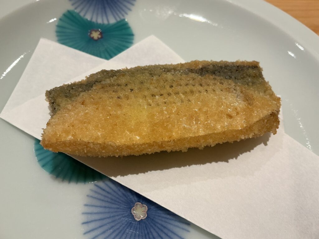 鮨 めい乃の小肌フライ