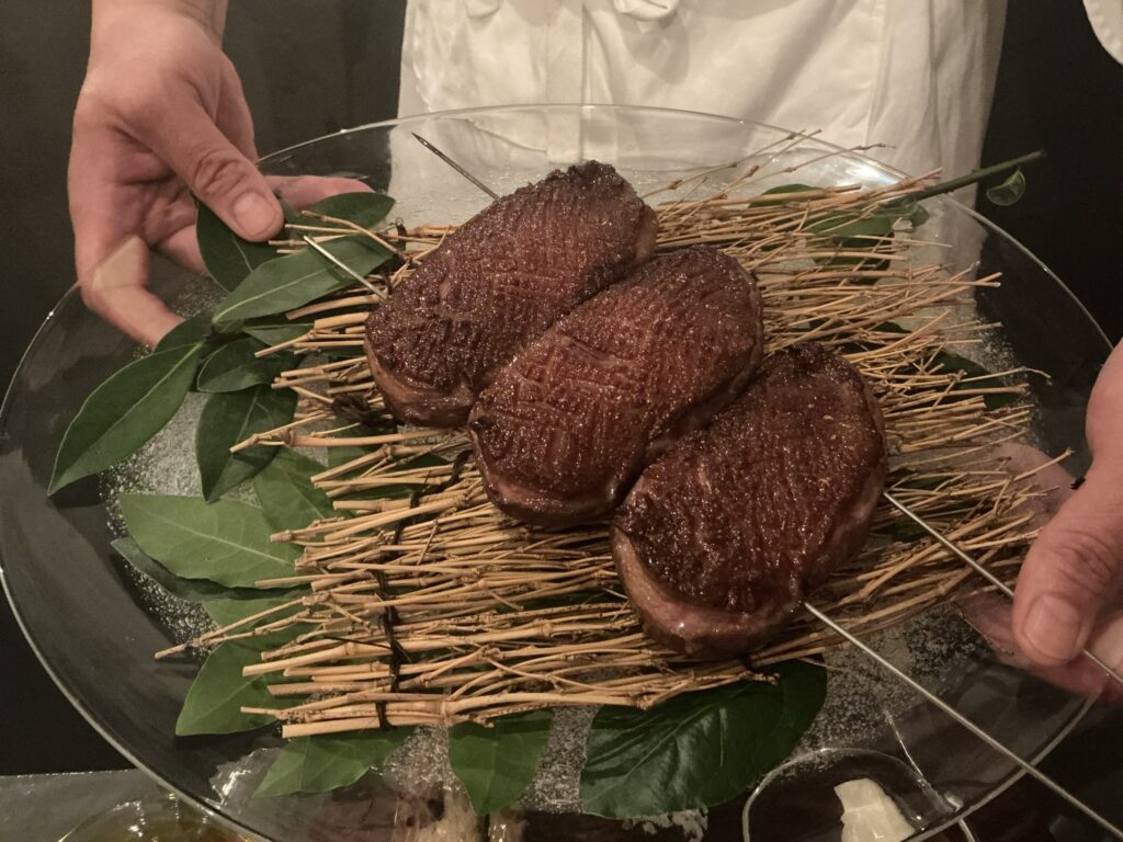 Siamo noiの西崎ファームの鴨胸肉とトウモロコシ