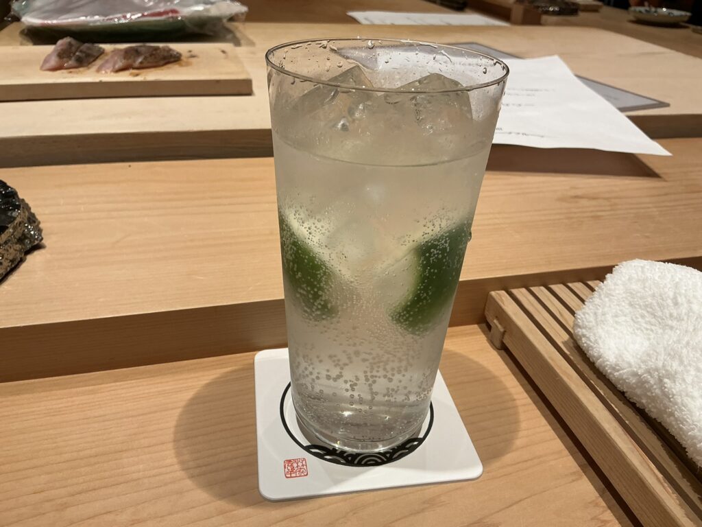 寿司清のかぼすサワー