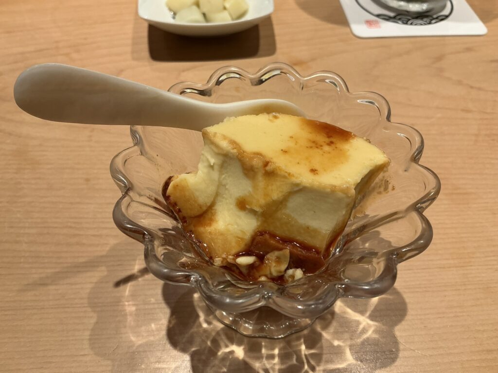 寿司清のプリン
