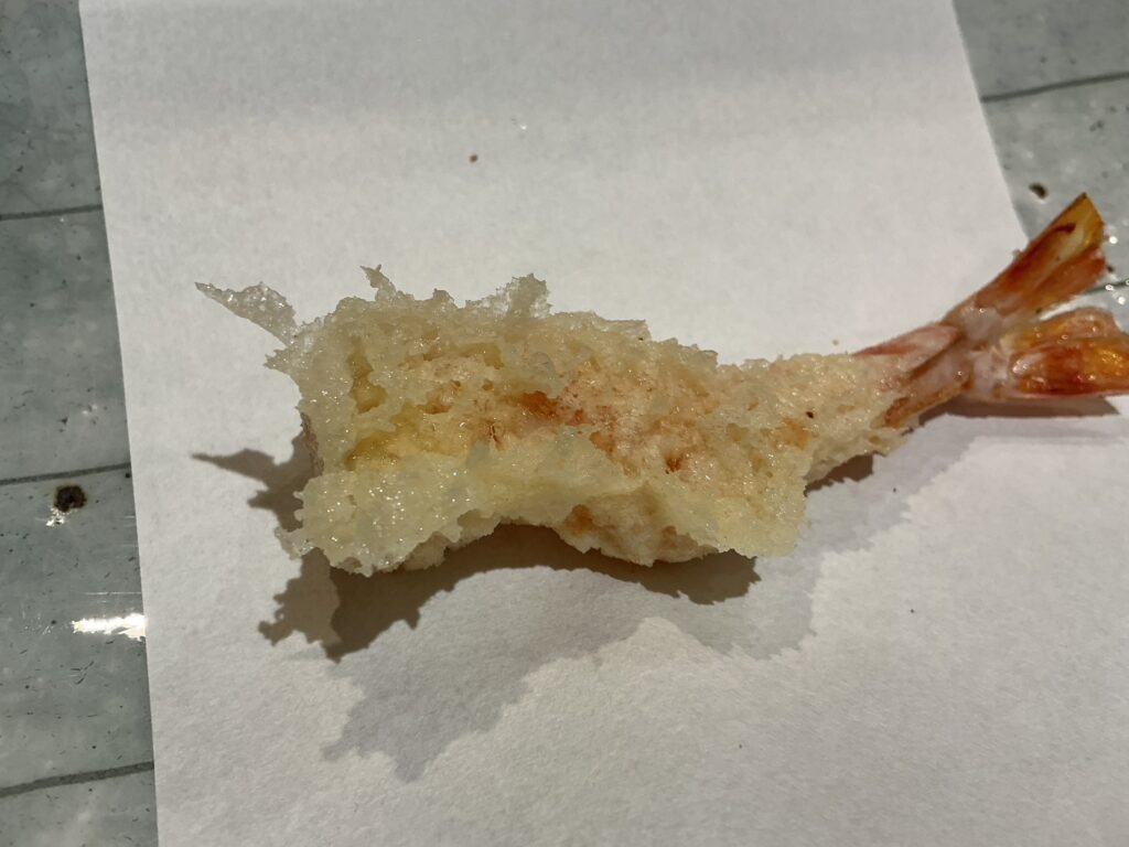 天ぷら浅沼のクルマエビ