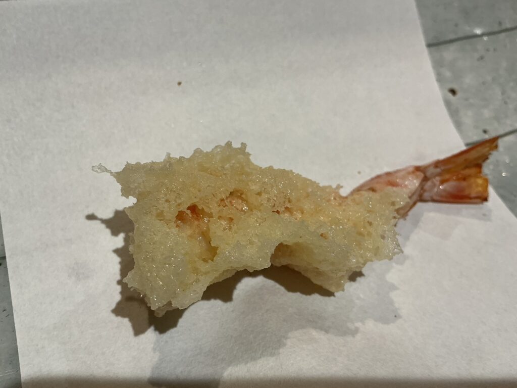 天ぷら浅沼のクルマエビ