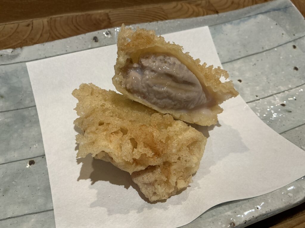 天ぷら浅沼のハマグリ