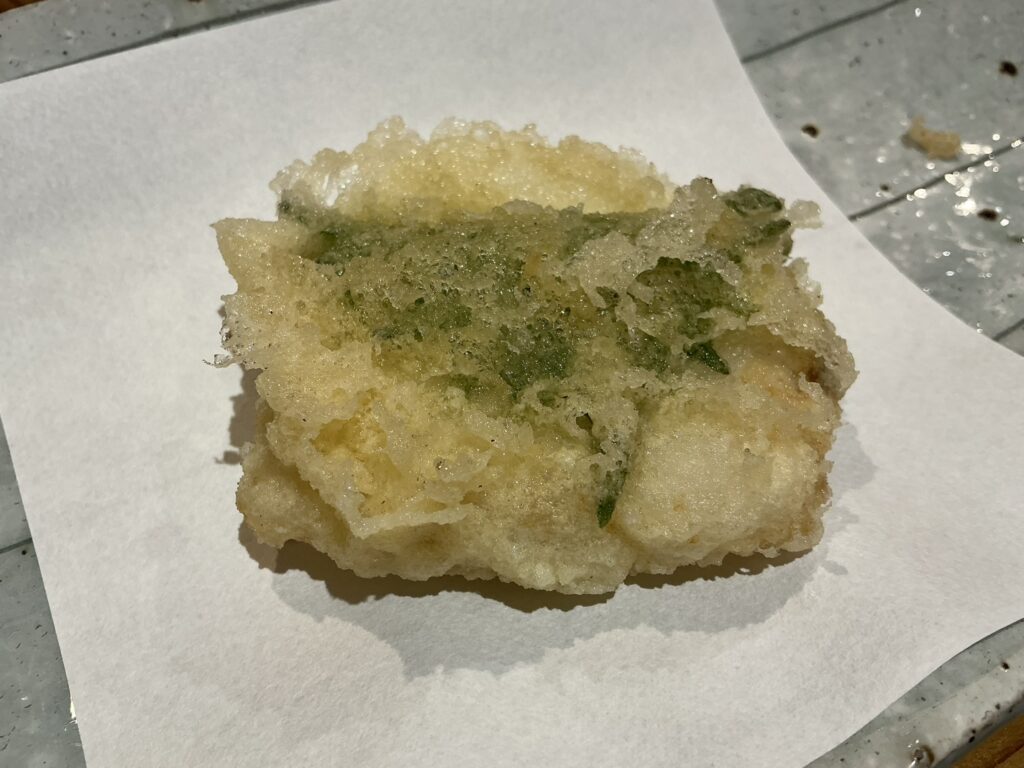 天ぷら浅沼のタチウオ